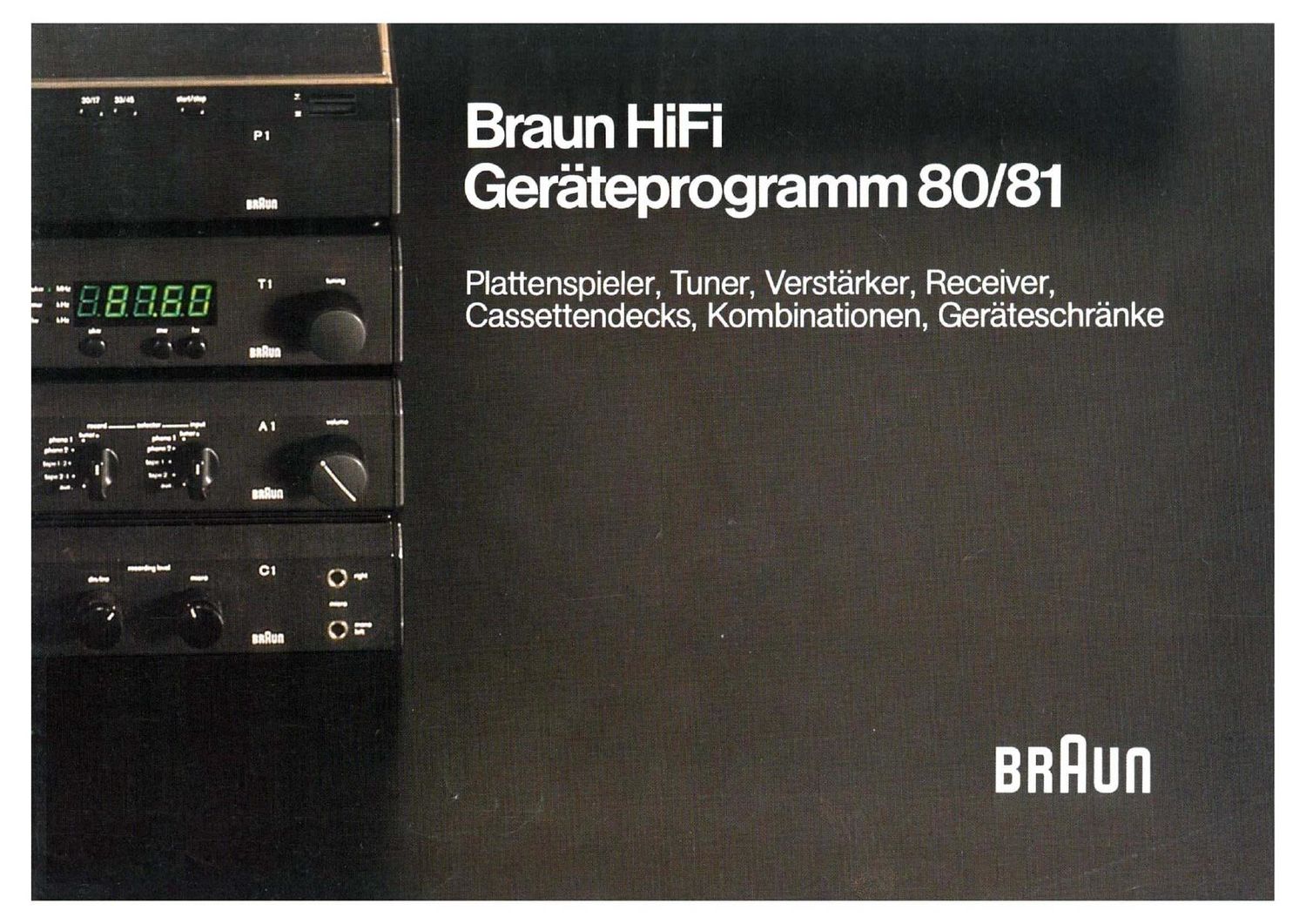 Braun hifi 1980 81 Catalog