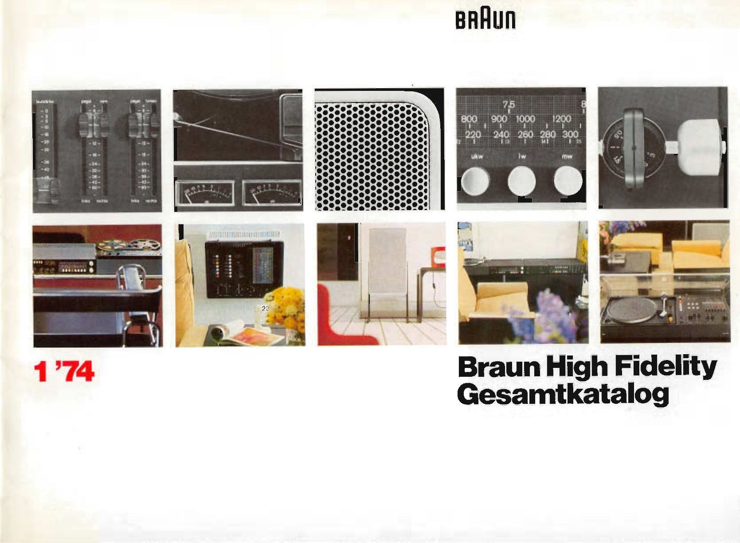 Braun high fidelity 1974 Catalog
