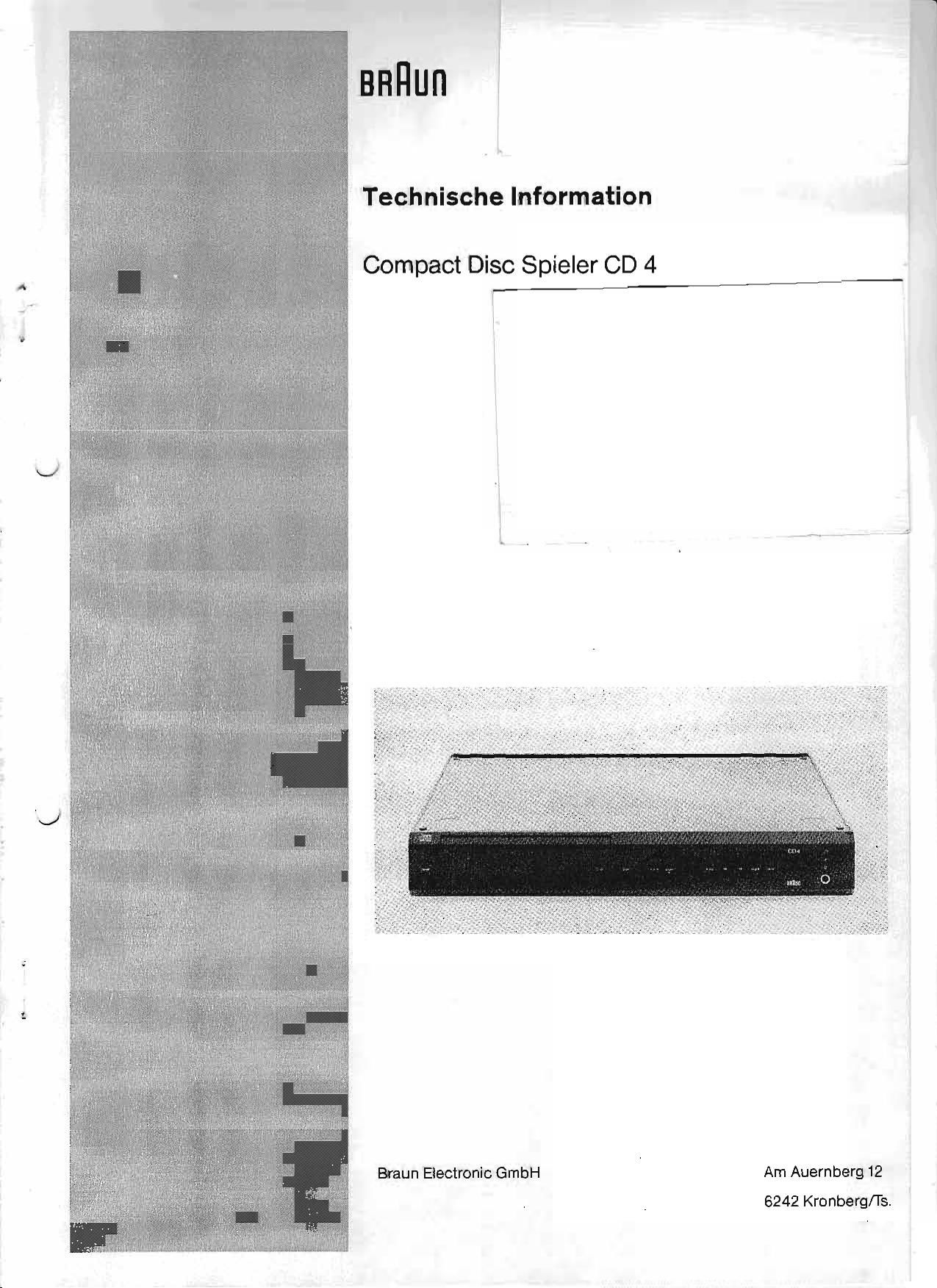 Braun CD 4 Service Manual