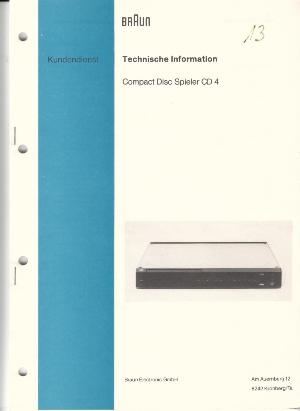 Braun CD 4 Service manual 2