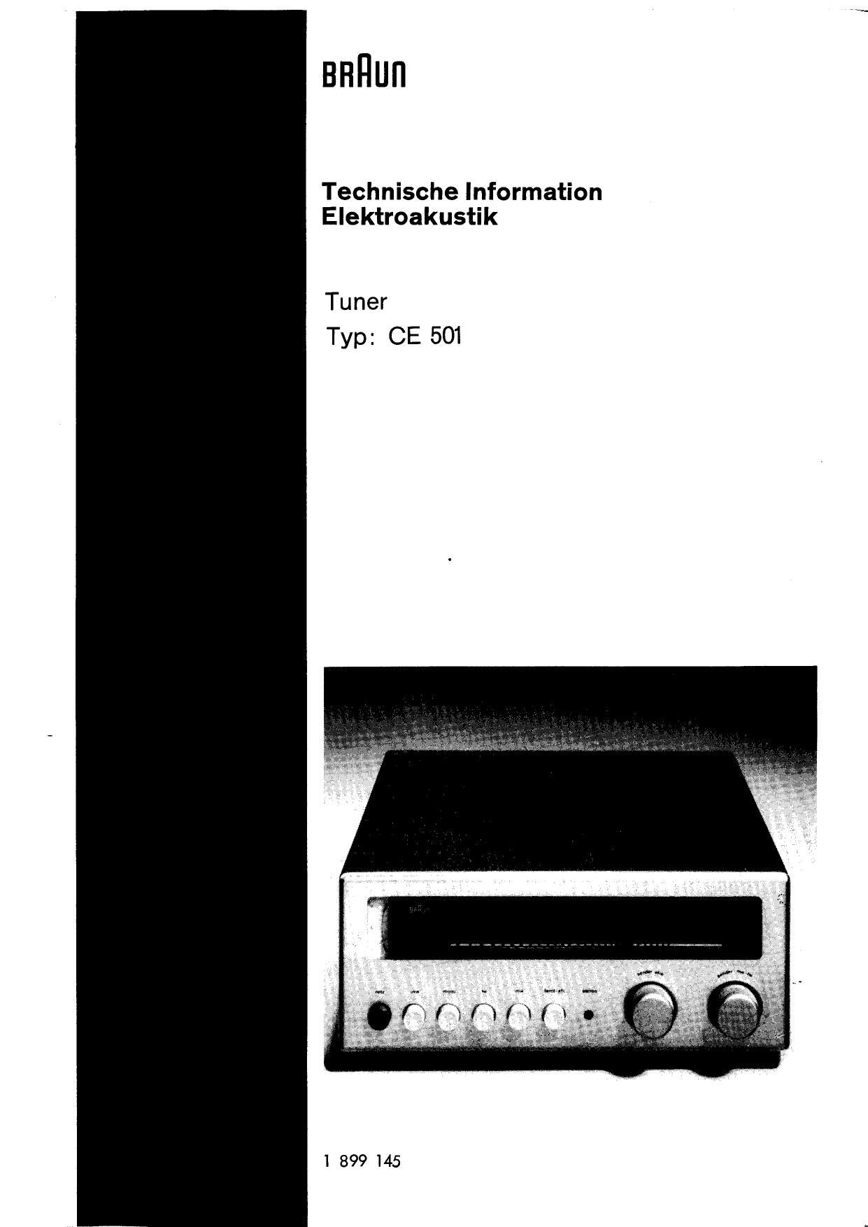 Braun CE 501 Service Manual