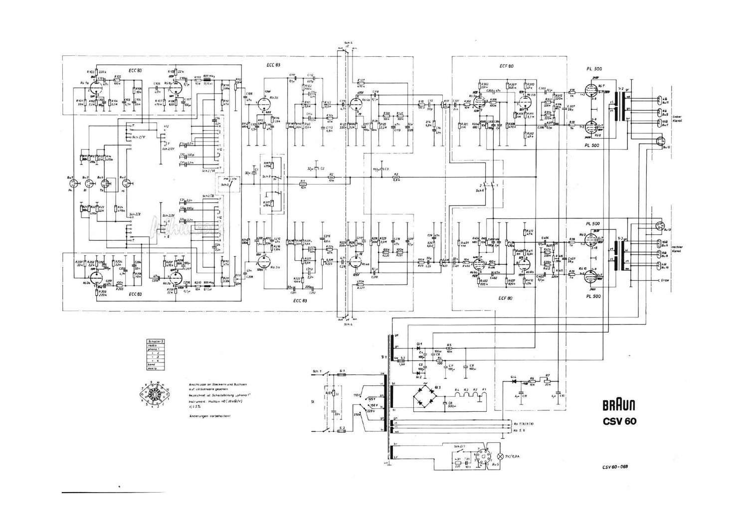 Braun CSV 60 Schematic 3