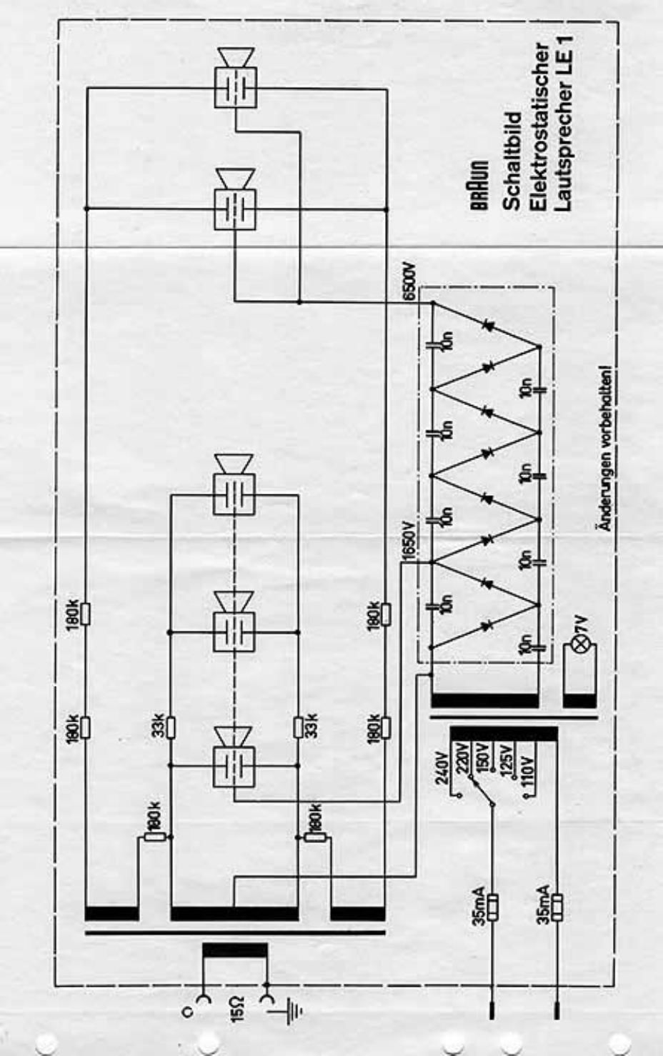 Braun LE 1 Schematic