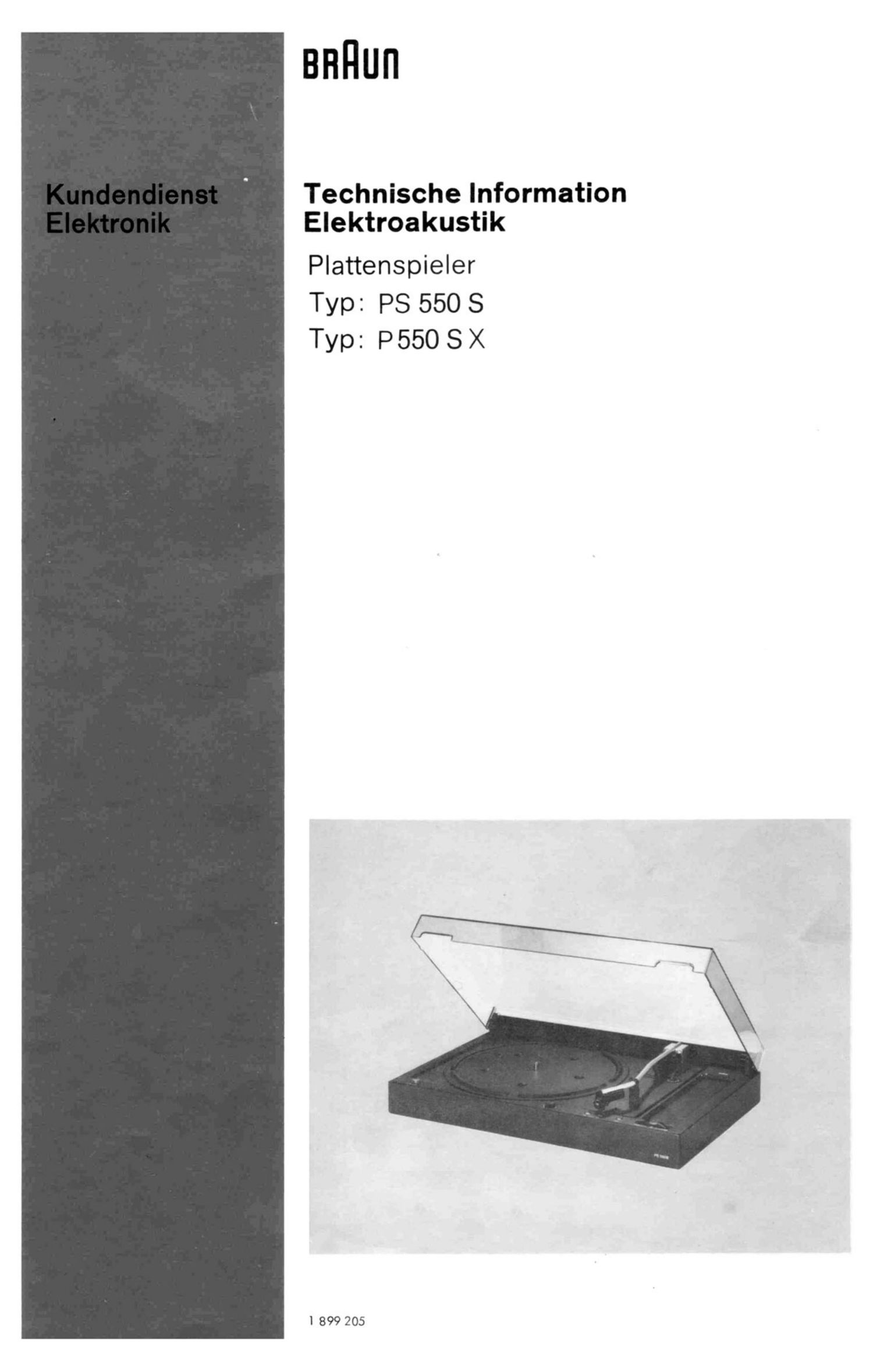 Braun PS 550 S Service Manual