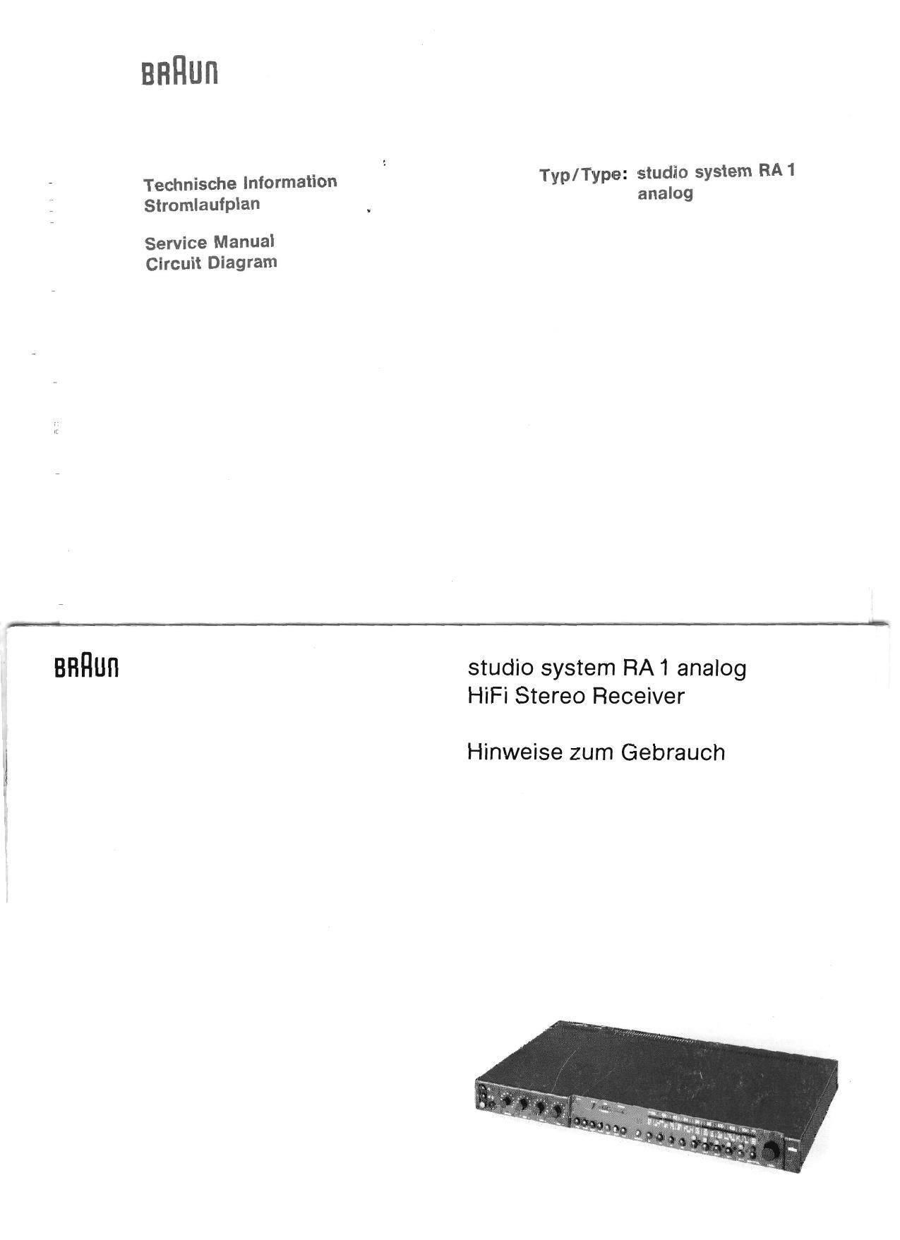 Braun RA 1 Service Manual 2