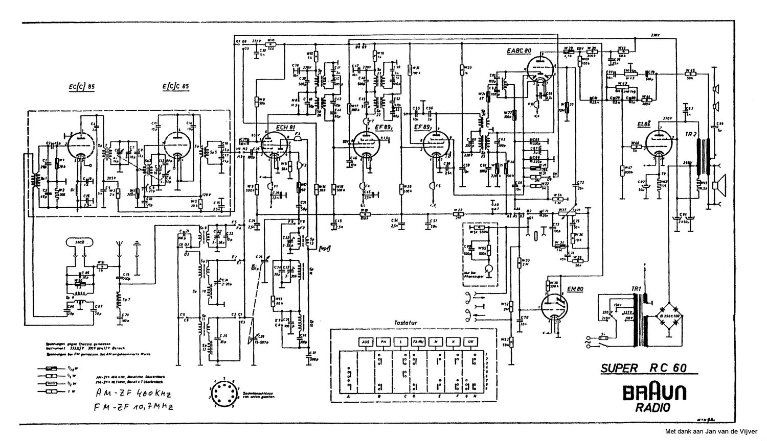 Braun RC 60 Schematic