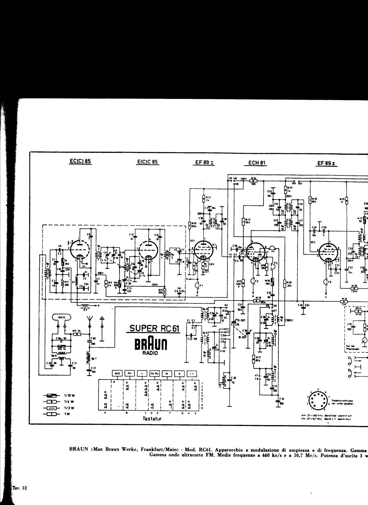 Braun RC 61 Schematic