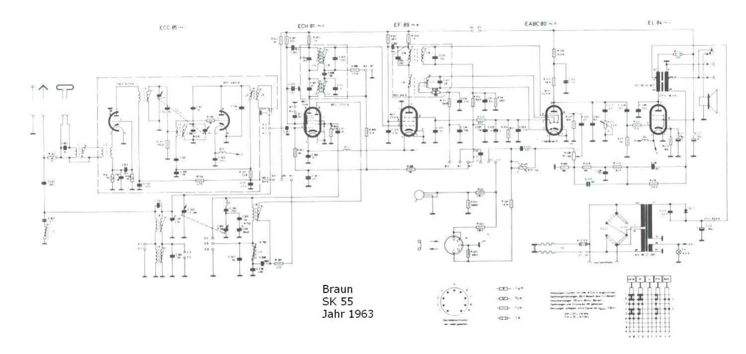 Braun SK 55 Schematic