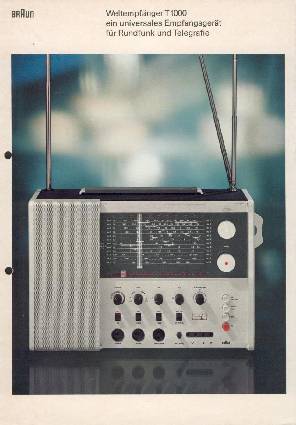 Braun T 1000 brochure