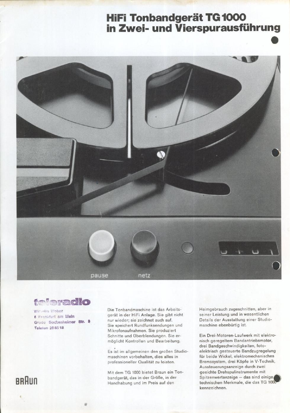 Braun TG 1000 brochure 3