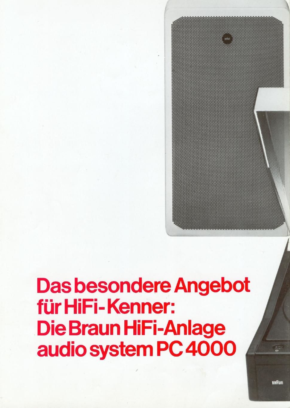 Braun PC 4000 brochure