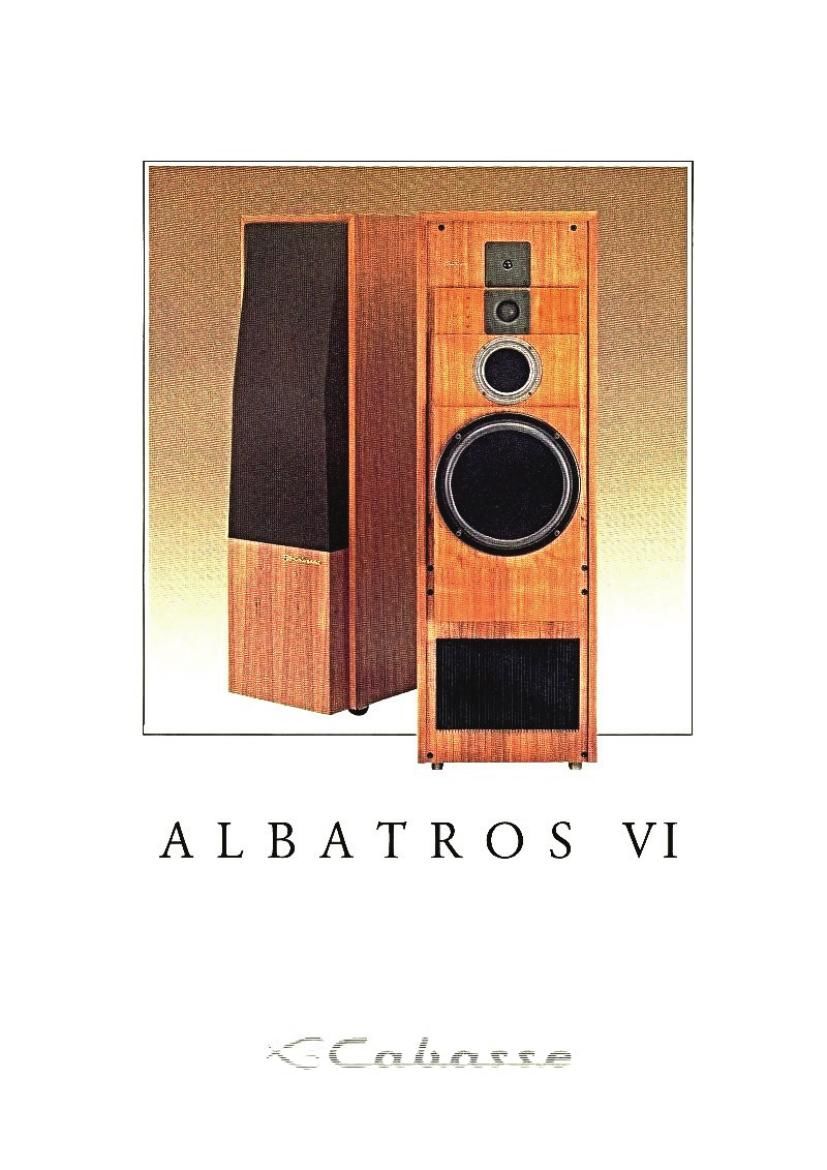 Cabasse Albatros VI Brochure