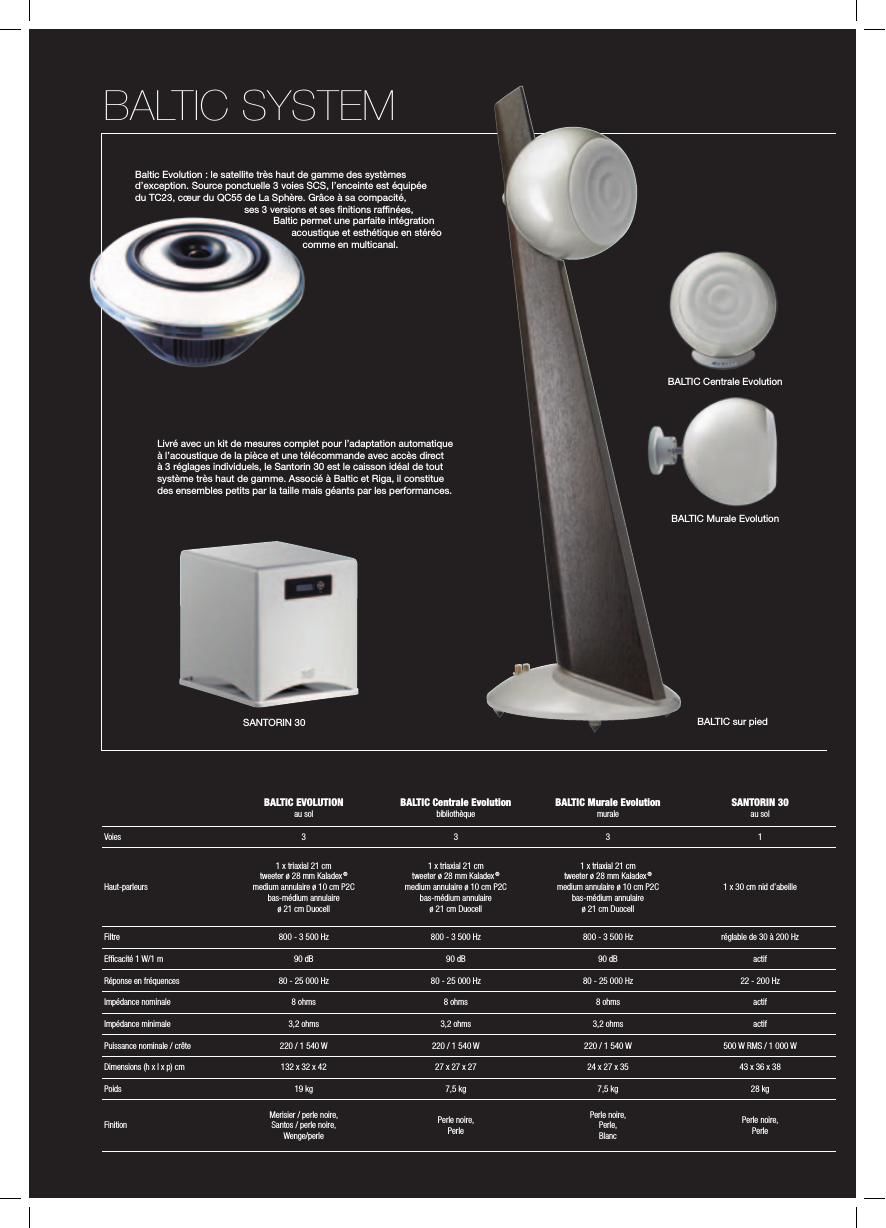 Cabasse Baltic System Brochure