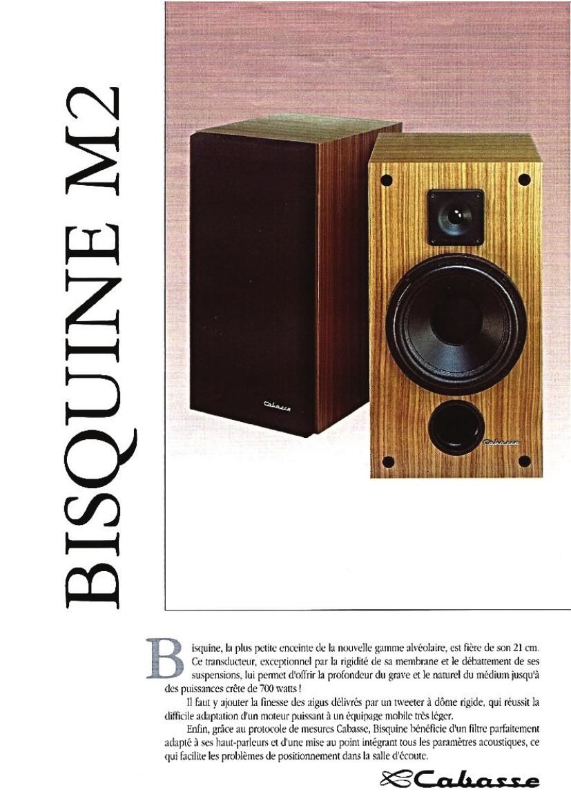 Cabasse Bisquine M2 Brochure