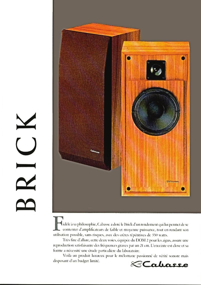 Cabasse Brick Brochure