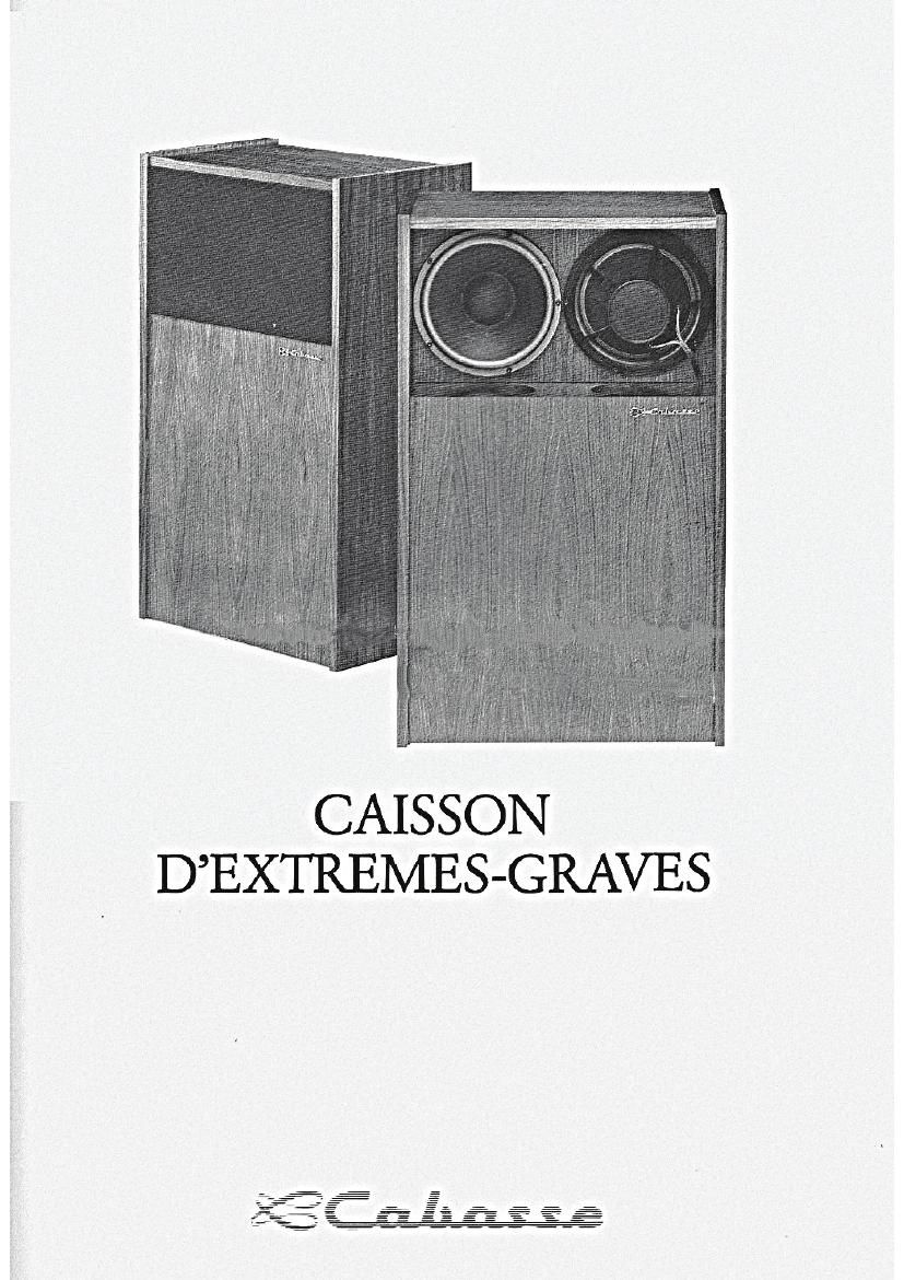 Cabasse Caisson Ext Grave Brochure