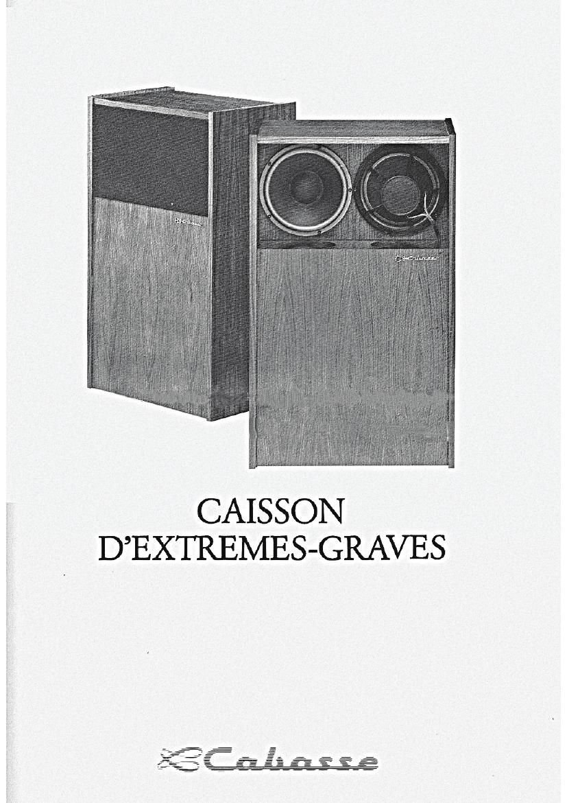 Cabasse Caisson Ext Grave Brochure