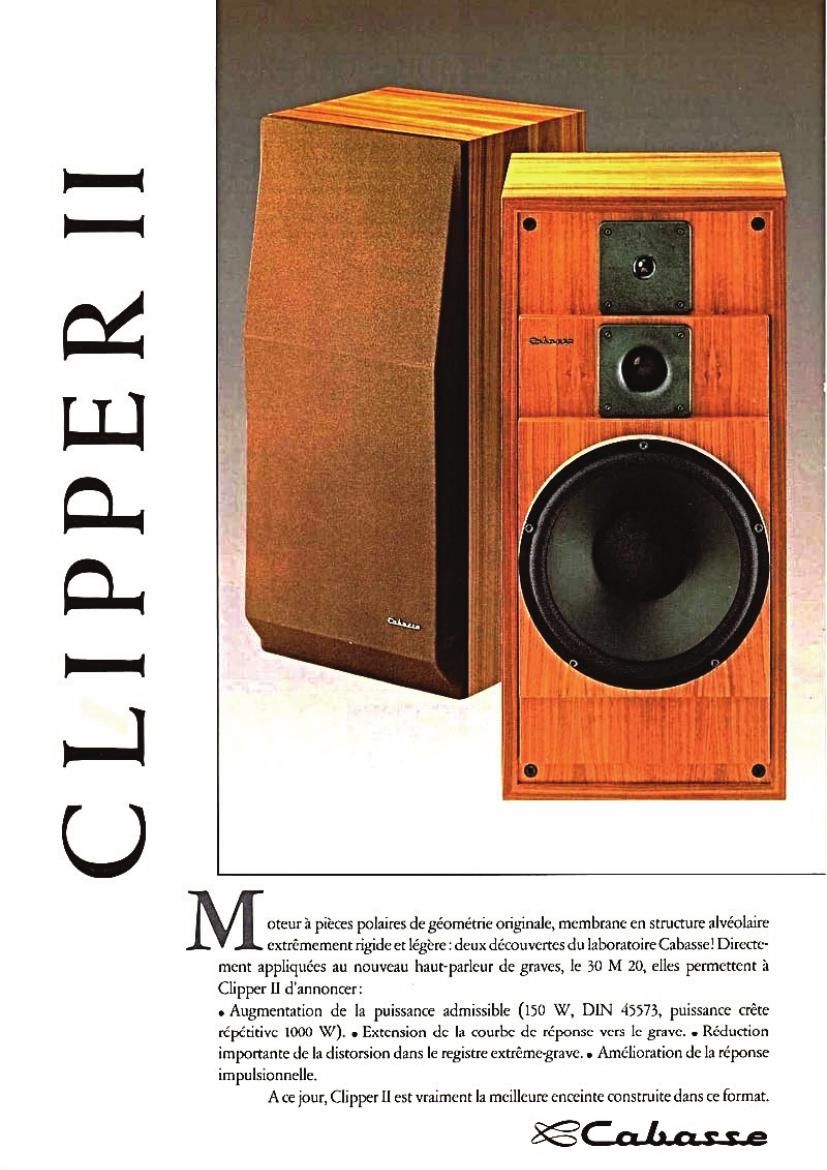Cabasse Clipper II Brochure