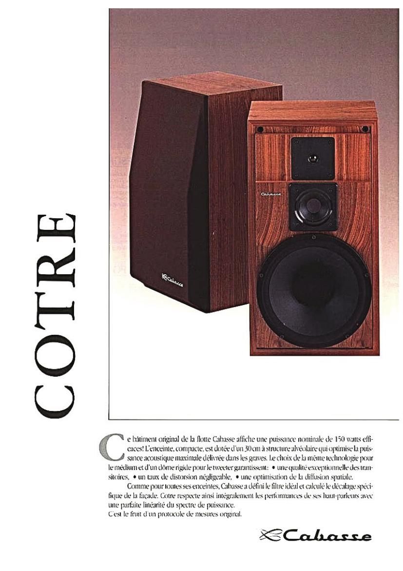 Cabasse Cotre Brochure