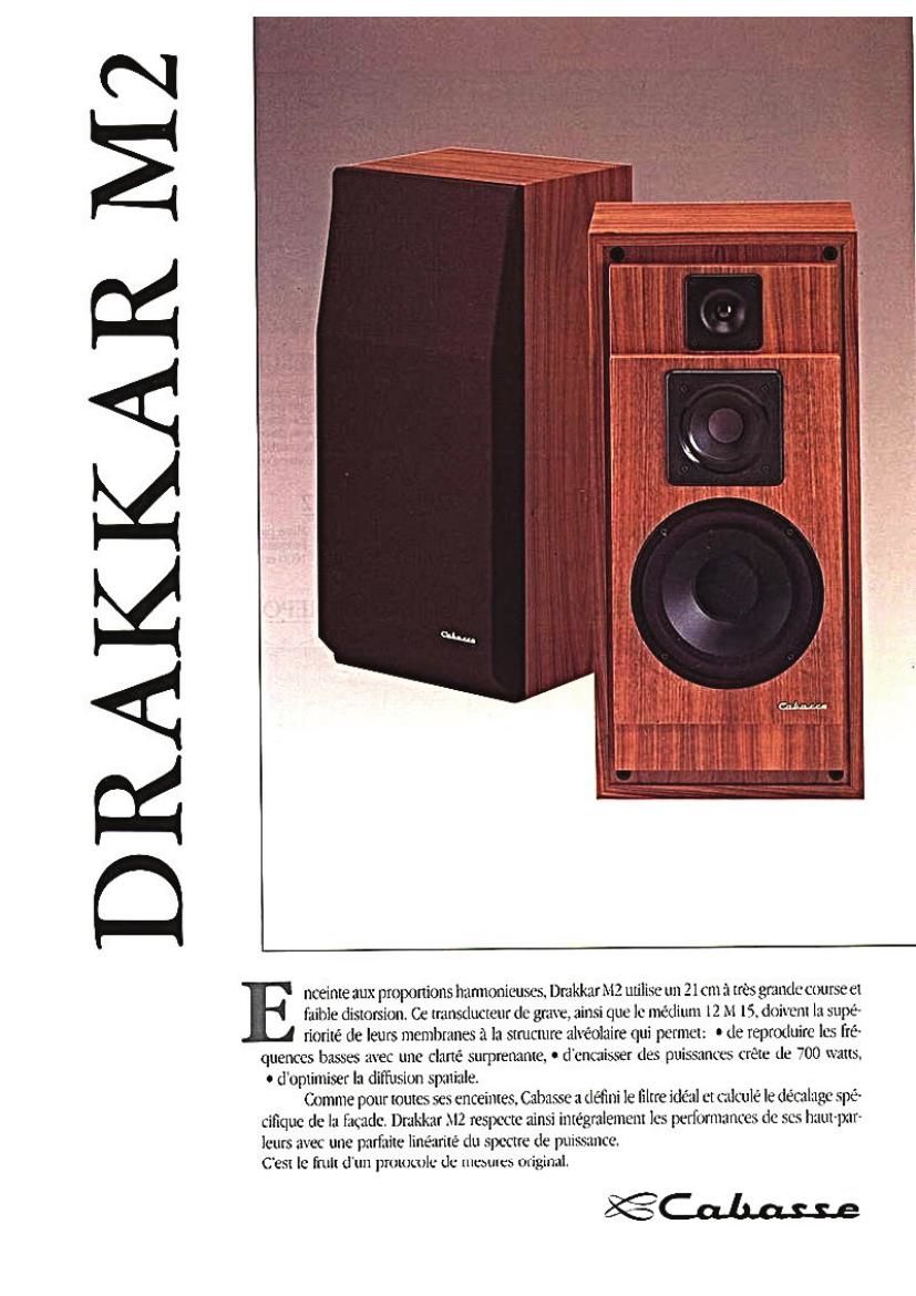 Cabasse Drakkar M2 Brochure