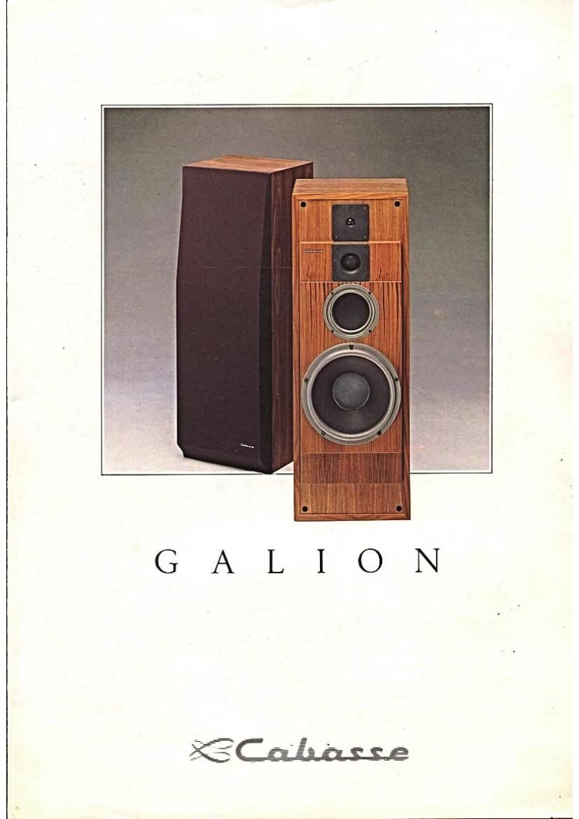 Cabasse Galion V Brochure