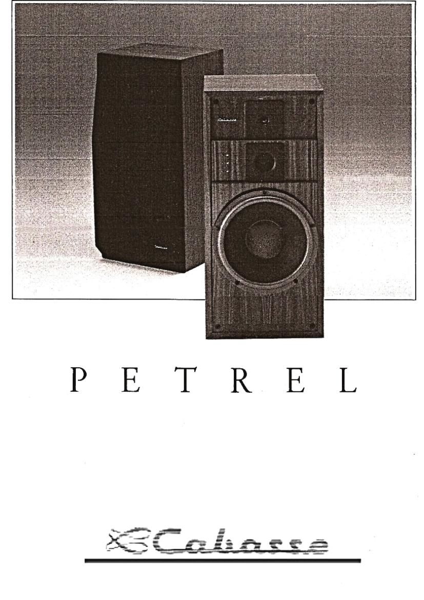 Cabasse Petrel Brochure