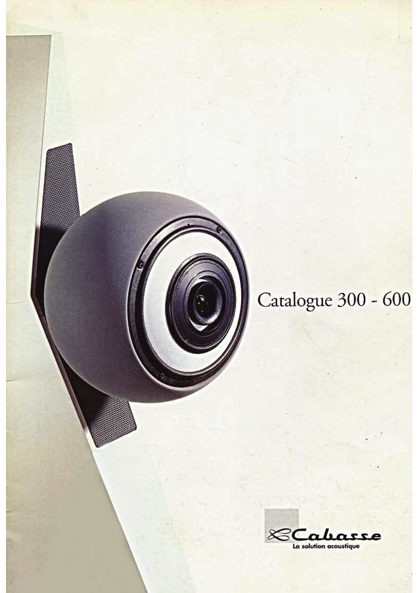 cabasse catalog 300 600 Catalog