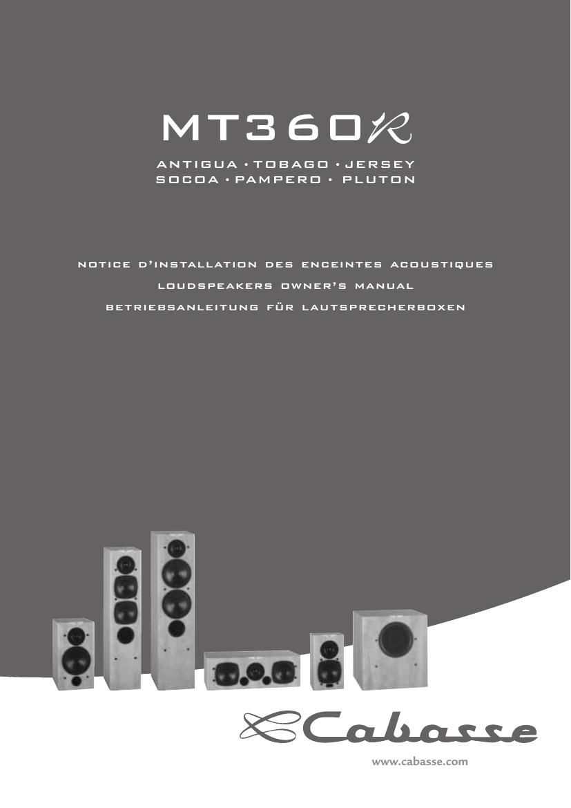cabasse mt 360 r owners manual