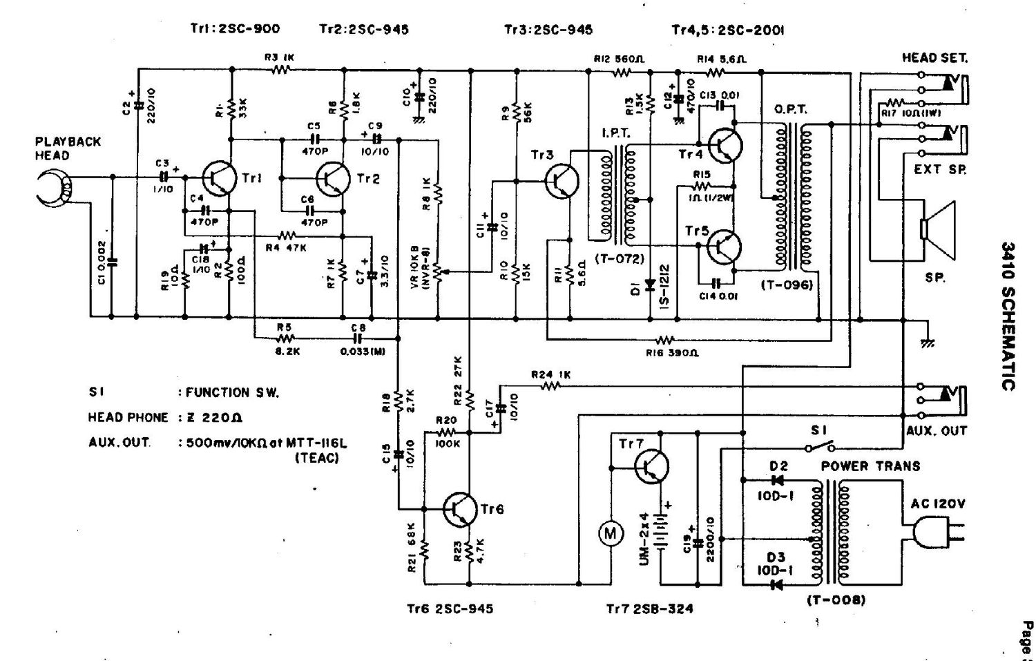 Califone 3410 Cassette
