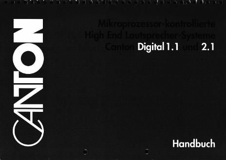 canton digital 1 1 handbuch manual