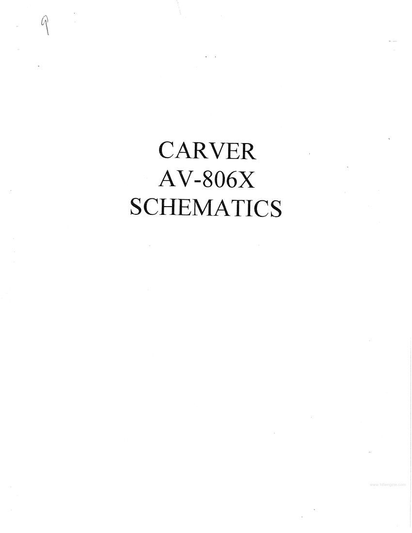Carver AV806X pwr sch