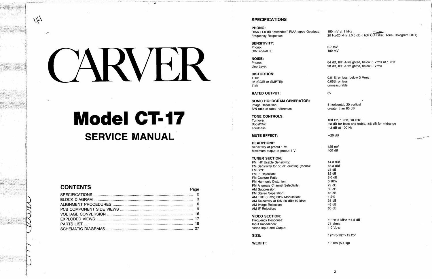 Carver CT17 pre sm