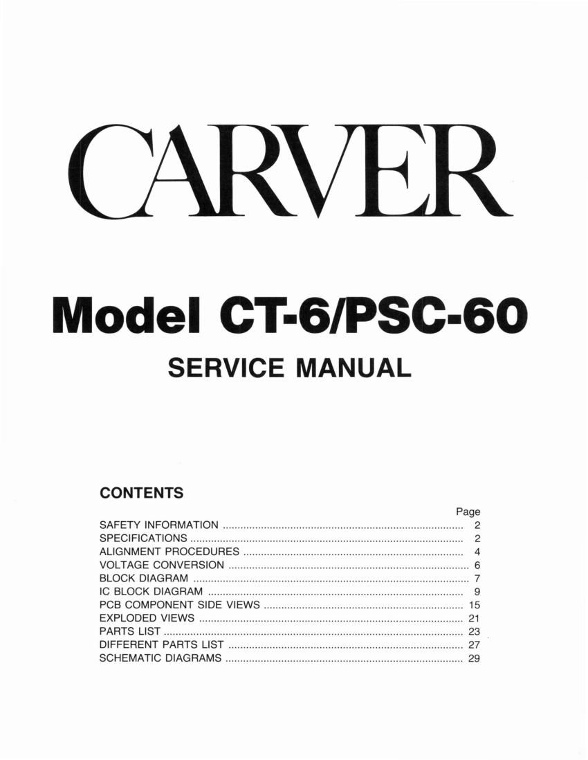 Carver CT6 pre sm