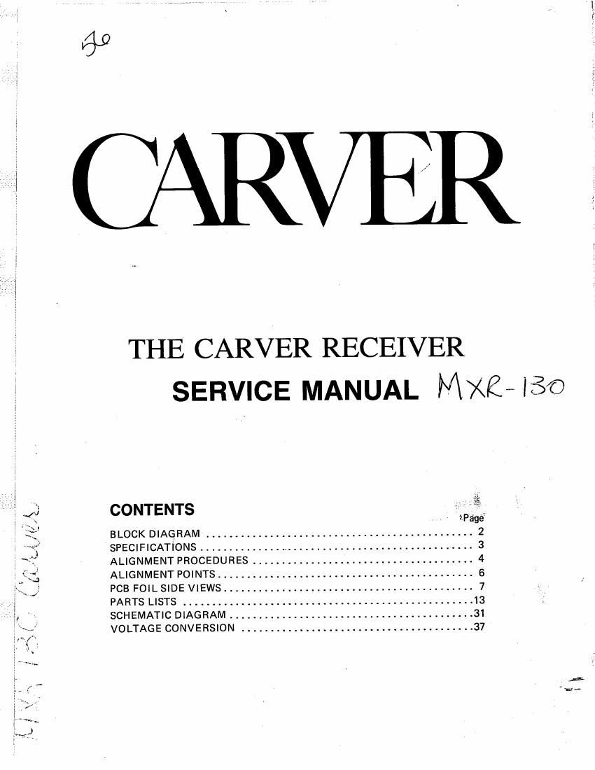 Carver MXR130 rec sm