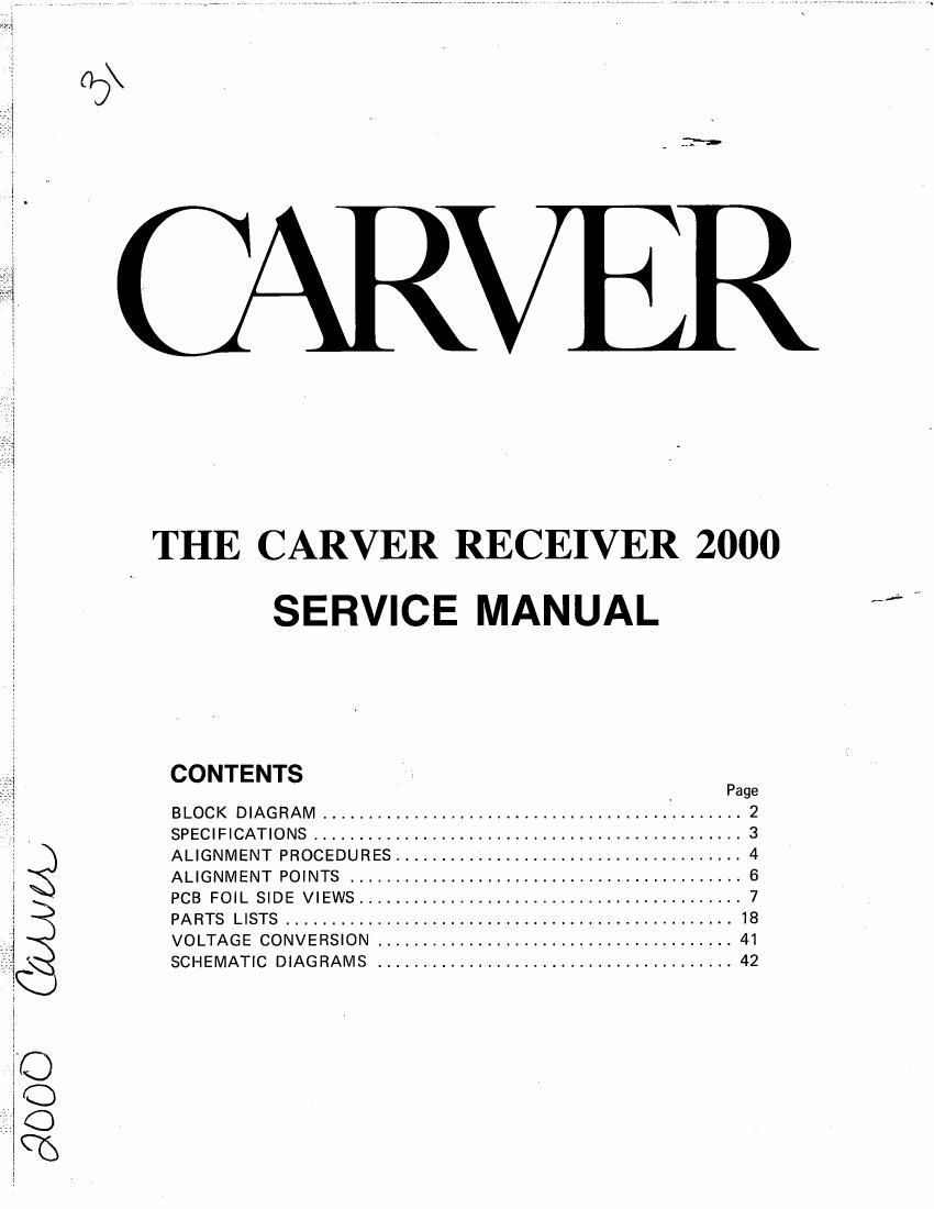 Carver MXR2000 rec sm