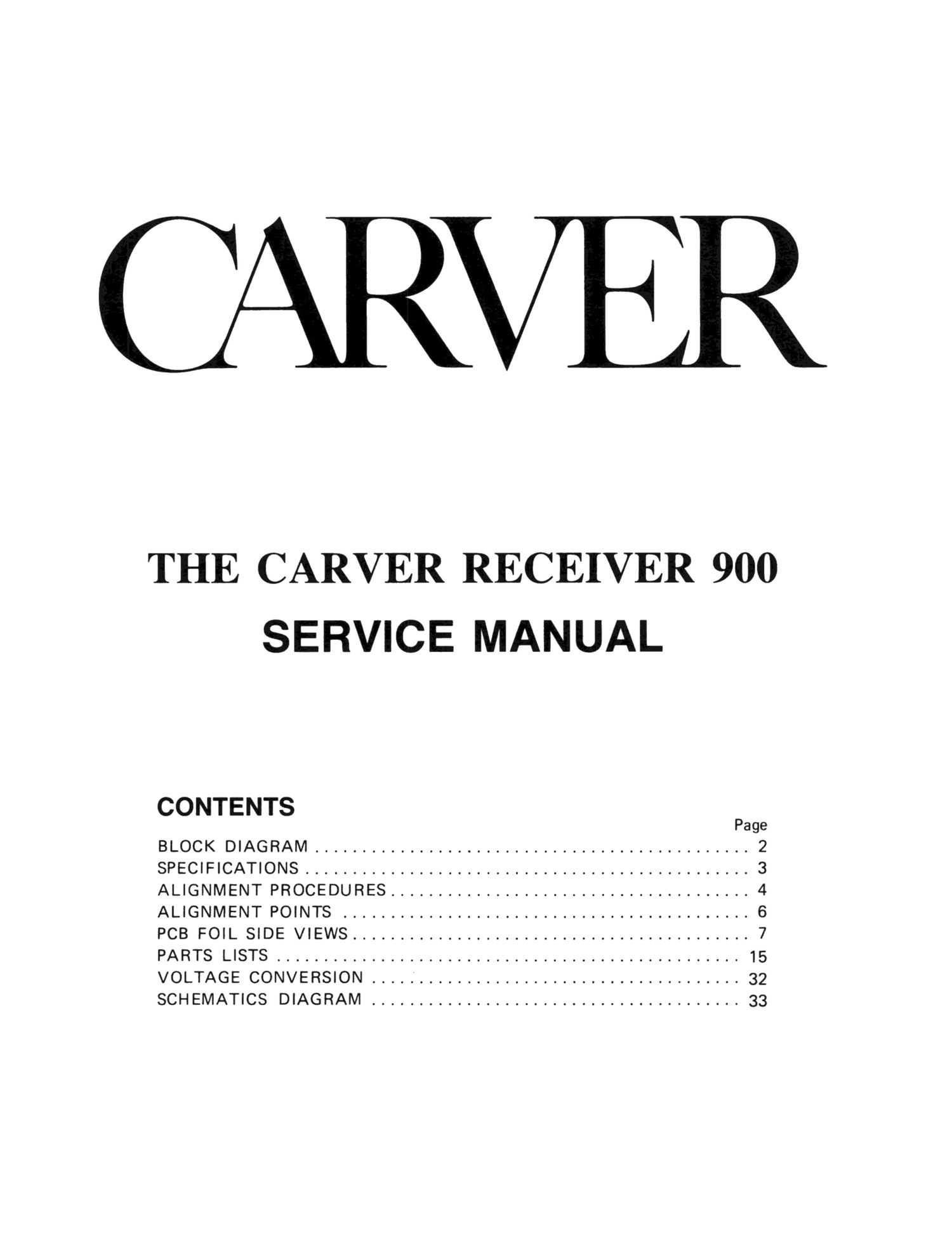 Carver Receiver900 rec sm
