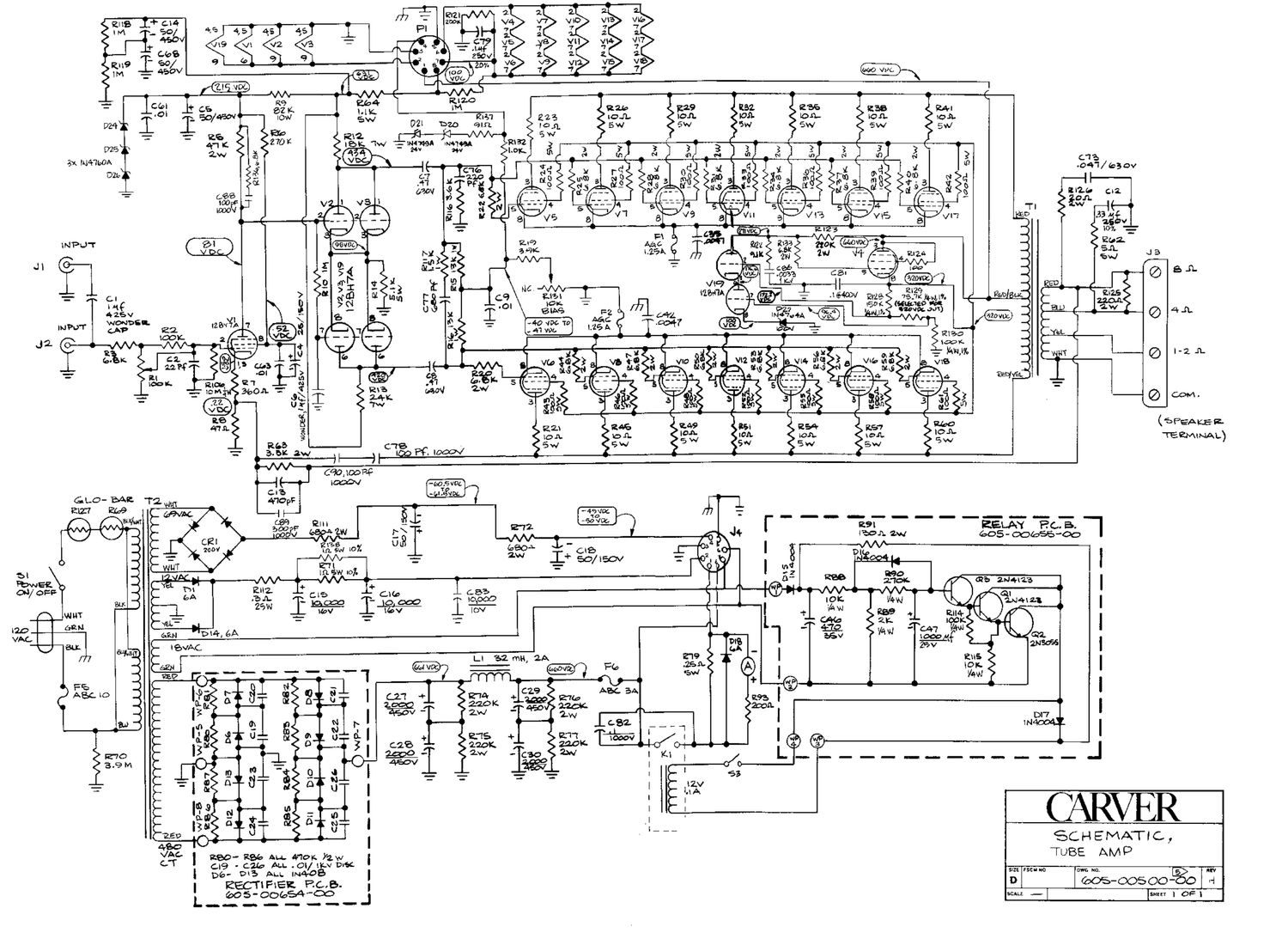 Carver Tube Amp Schematic