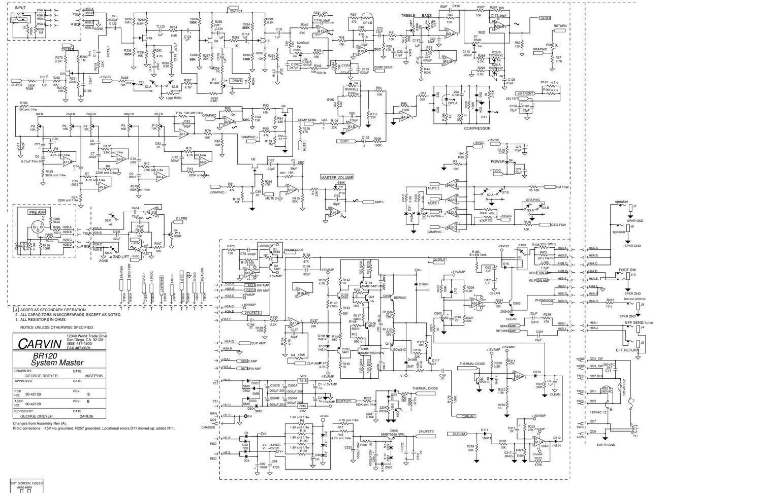 carvin br 120 schematic