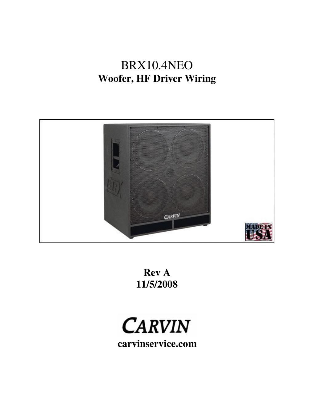 carvin brx 10 4 neo brochure