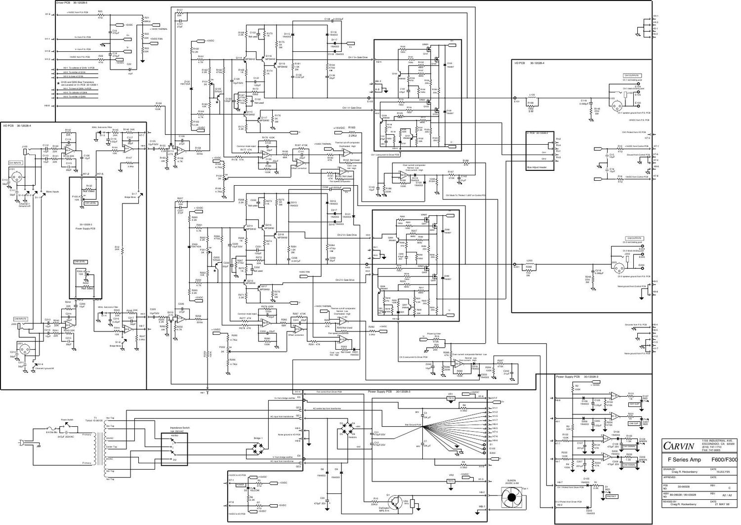 carvin f 300 schematic