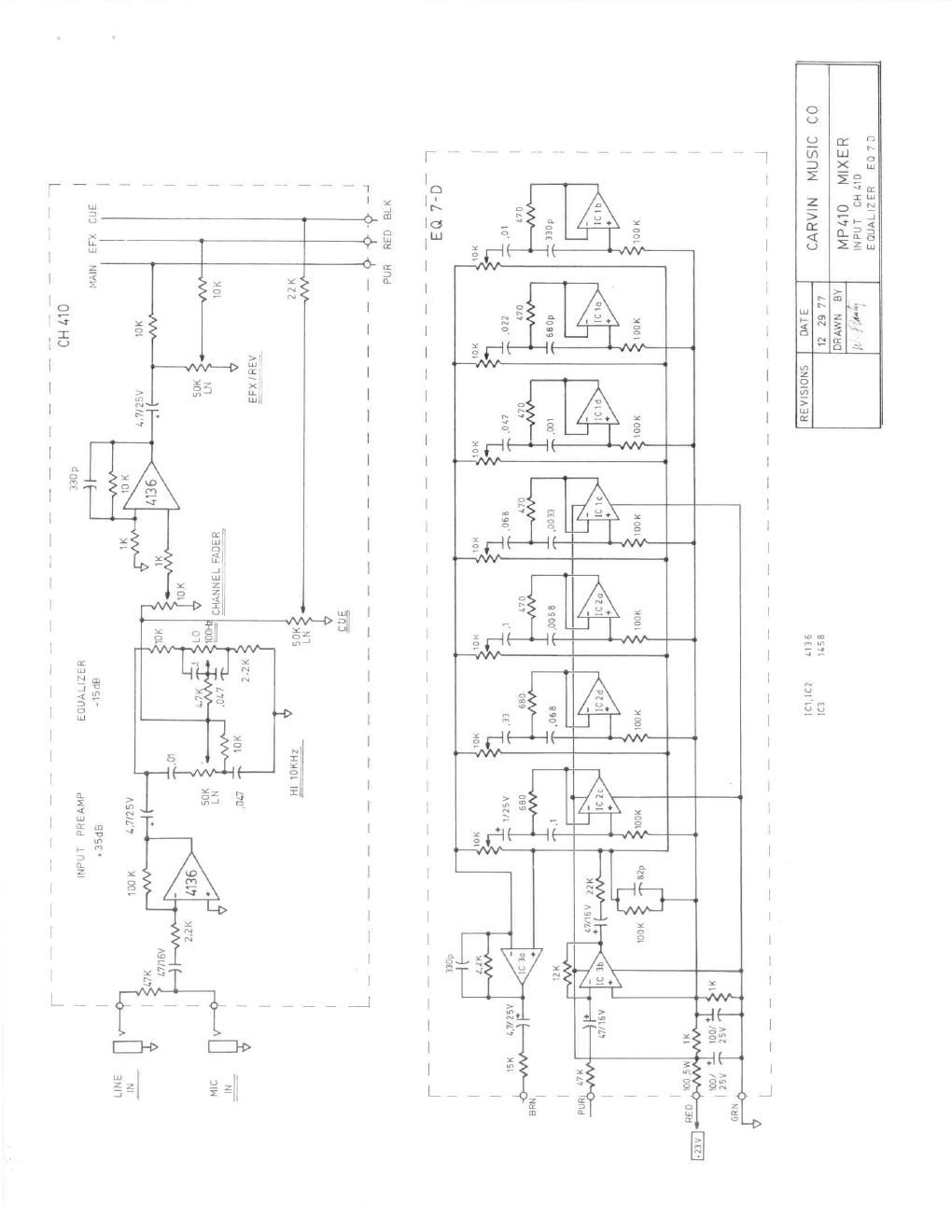 carvin mp 410 mixer schematic