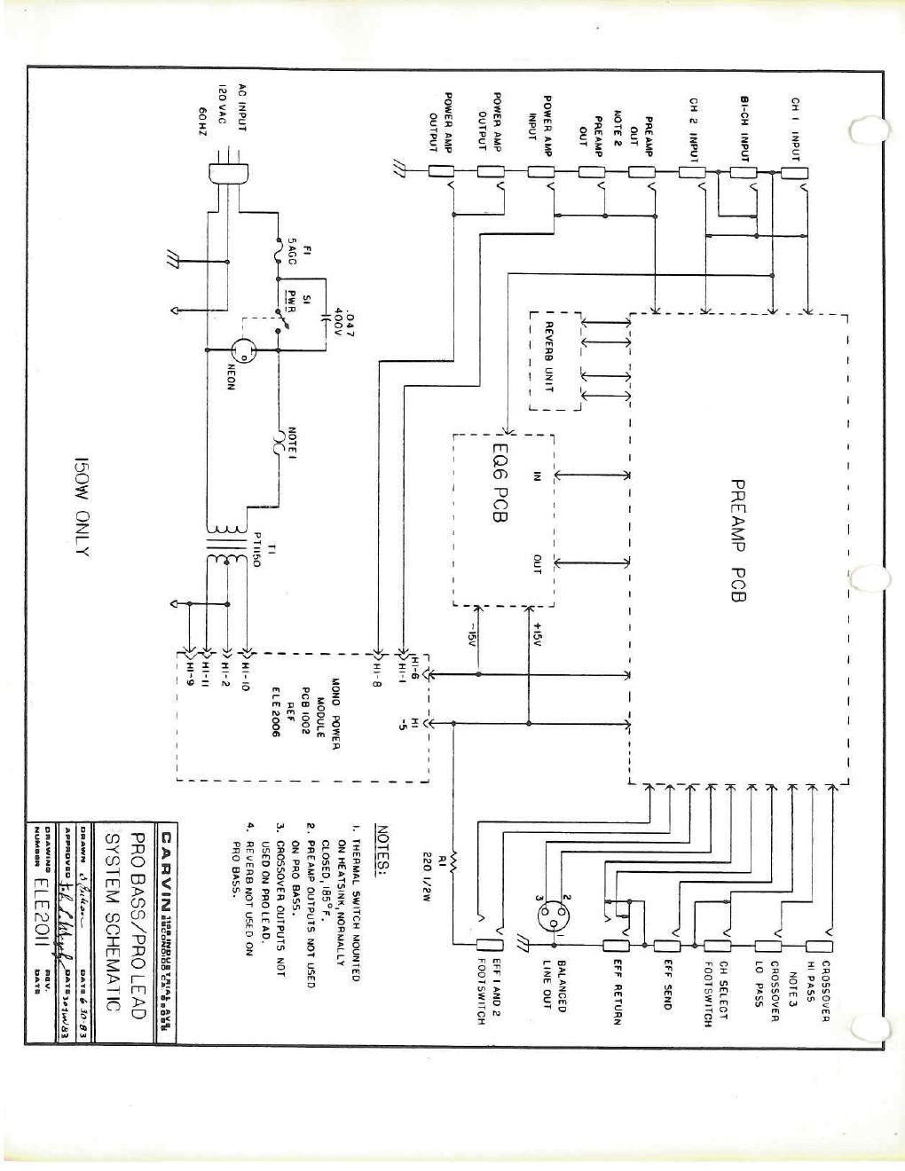 carvin pl 150 pro lead schematics