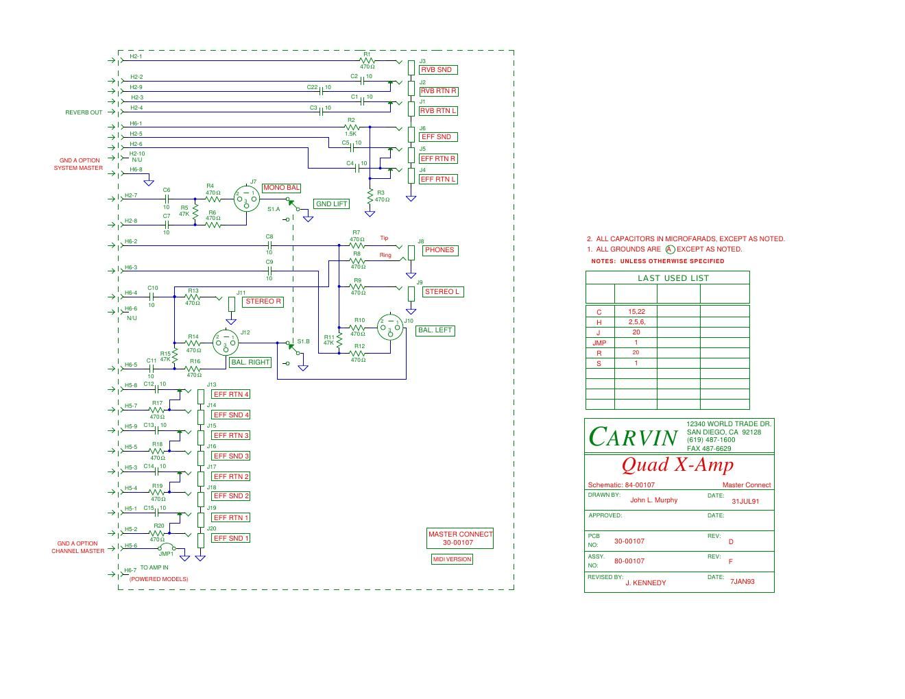 carvin quad x master connect