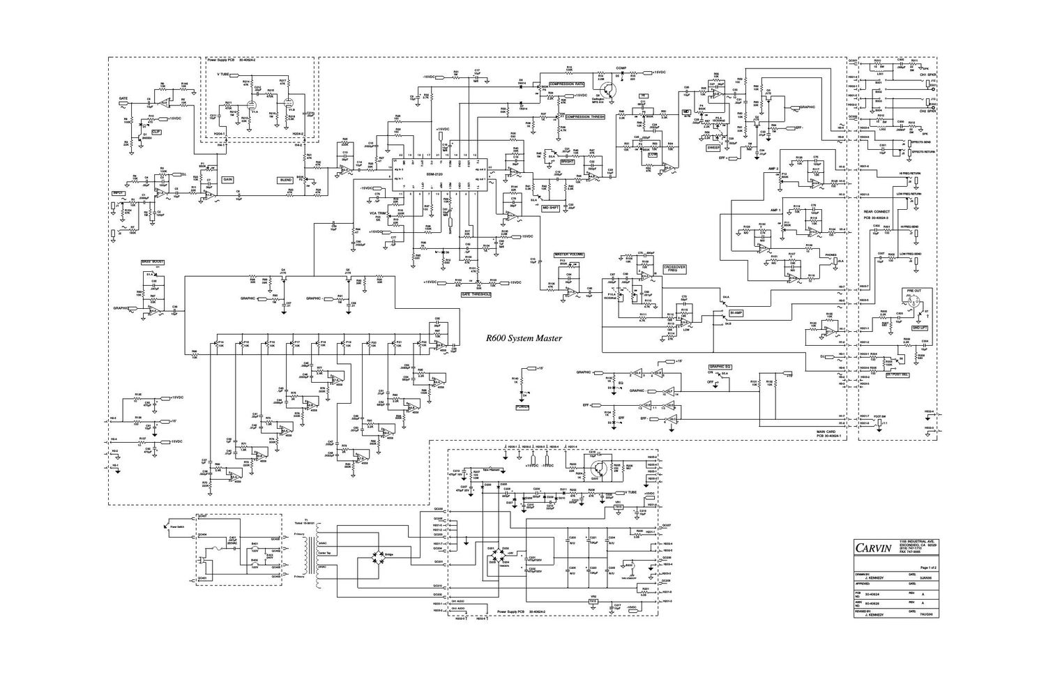 carvin r 600 system master owners manual