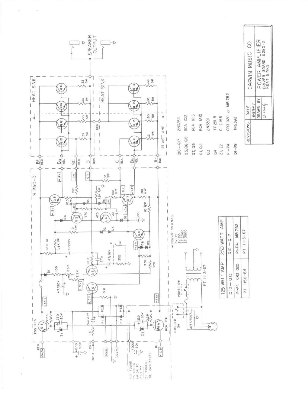 carvin sc sv series s250 d power amp schematic