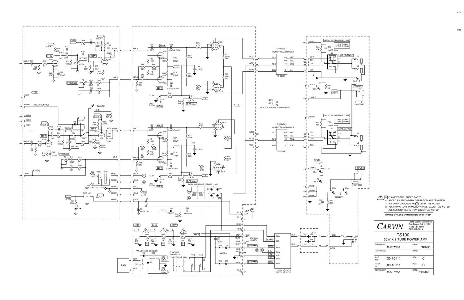 carvin ts100 50wx2 stereo schematic