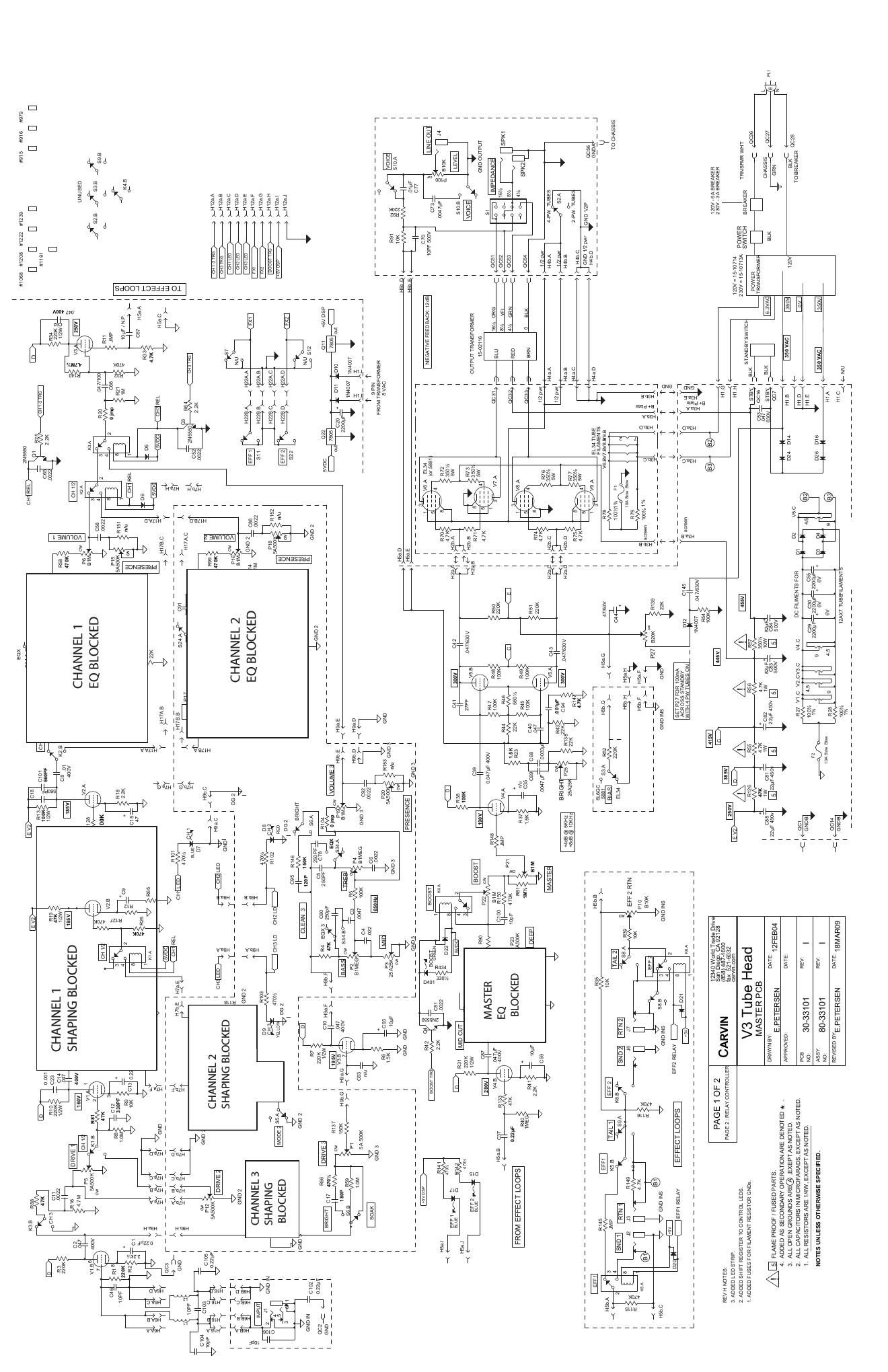 carvin v3 rev i schematics