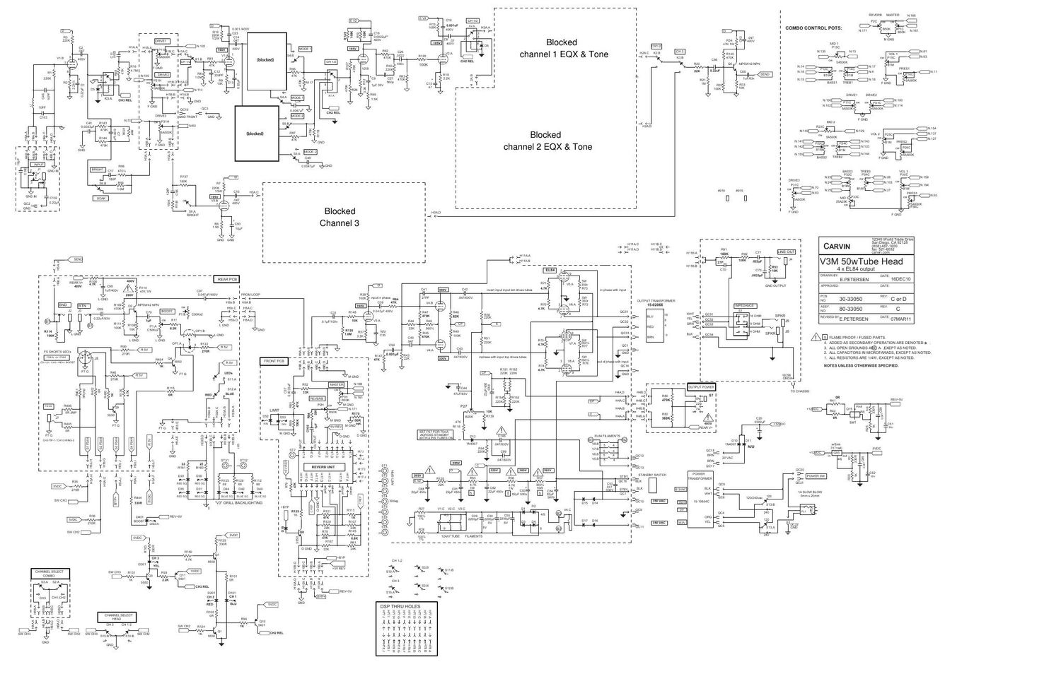 carvin v3m rev c schematic