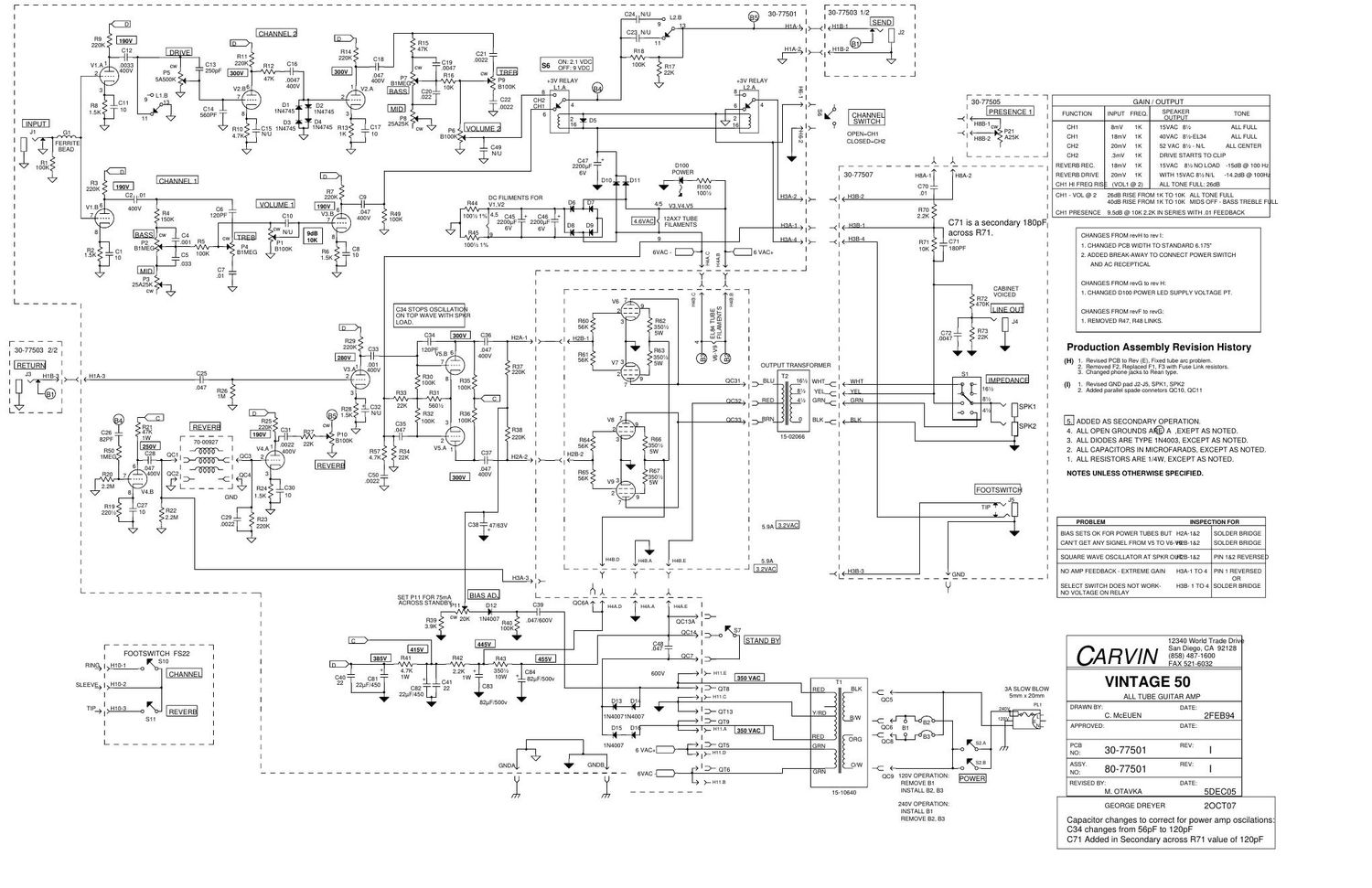 carvin vintage 50 rev i schematic