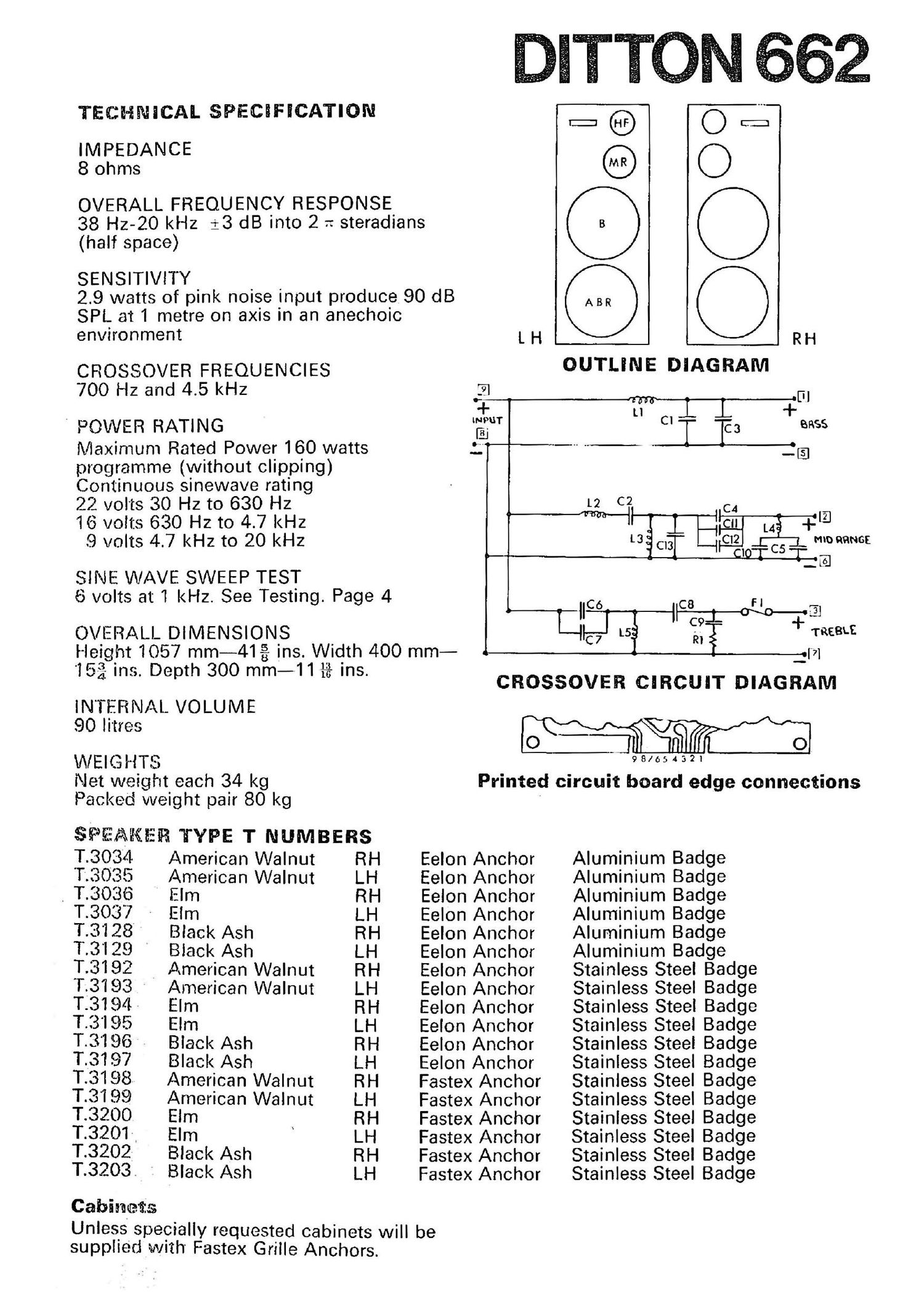 Celestion Ditton 662 Specs